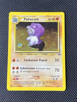 Neo Discovery Poliwrath 9/75 Holo Rare Pokemon MP/LP - Image 1
