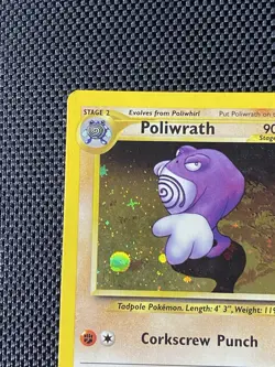 Neo Discovery Poliwrath 9/75 Holo Rare Pokemon MP/LP - Image 2
