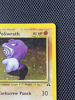 Neo Discovery Poliwrath 9/75 Holo Rare Pokemon MP/LP - Image 3