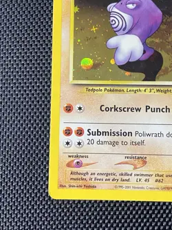 Neo Discovery Poliwrath 9/75 Holo Rare Pokemon MP/LP - Image 5