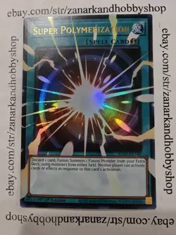 YuGiOh Super Polymerization RA05-EN149 ULTRA RARE EXTENDED ART - Image 1