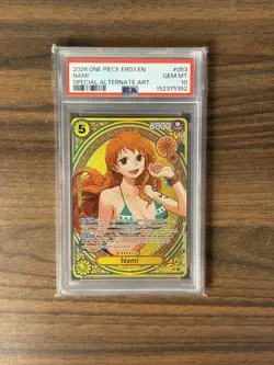 2026 One Piece EB03 Heroines Edition Special Alternate Art EN #053 Nami PSA 10 - Image 1