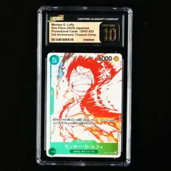 CGC 10 PRISTINE 2025 One Piece 3rd Anni JPN Monkey D. Luffy OP07-033 UC - Image 1