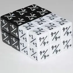 Six Sided Dice Set, 24 Pieces Counter Dice Token Dice Tracking Counter for MTG - Image 3
