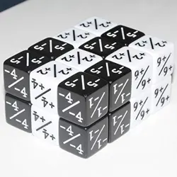 Six Sided Dice Set, 24 Pieces Counter Dice Token Dice Tracking Counter for MTG - Image 5