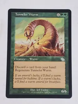 MTG Tunneler Wurm (Judgement/Green/U) - BGM - Image 1