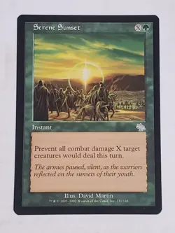 MTG Serene Sunset (Judgement/Green/U) - BGM - Image 1