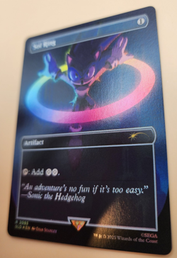 MTG Sonic Hedgehog Secret Lair Sol Ring 2093 Foil LP-MP - Image 5