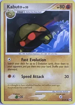 Kabuto 67/99 Common Arceus Pokemon Lightly Played - Image 1