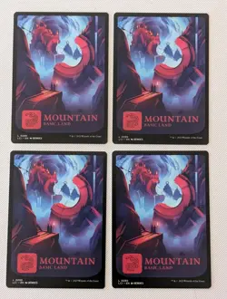 MTG 4 X * FULL ART* The Lost Caverns Of Ixalan MOUNTAIN NM - Image 1
