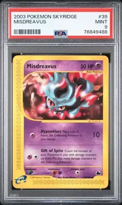 2003 Pokemon Skyridge MISDREAVUS #39 PSA 9 MINT - Image 1