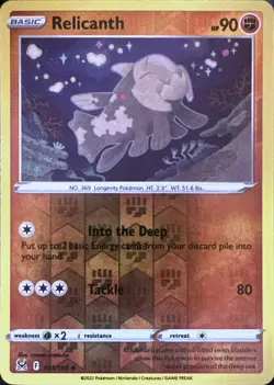 Relicanth 101/196 Uncommon Lost Origin Pokemon Reverse Holo Near Mint - Image 1