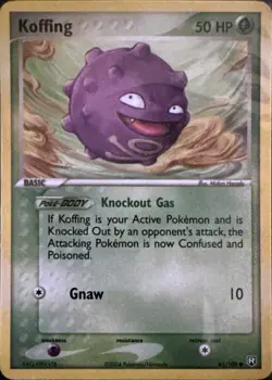 Koffing 61/109 Common Team Rocket Returns Pokemon Lightly Played - Image 1