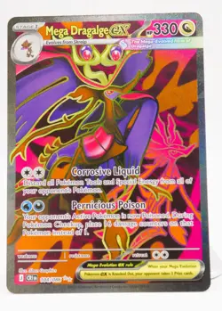 Mega Dragalge ex 104/086 Ultra Rare ME04: Chaos Rising Pokemon Near Mint - Image 1