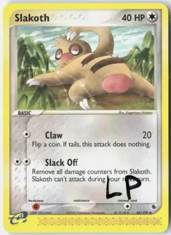 Slakoth 45/109 Uncommon Ruby & Sapphire Pokemon Lightly Played - Image 1