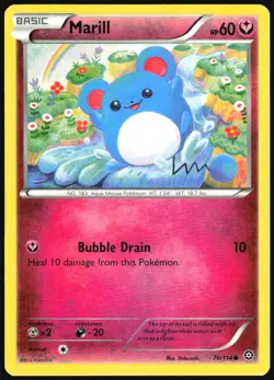 Marill 76/114 Common Steam Siege Pokemon Near Mint - Image 1