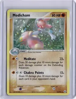 Medicham 2004 EX Hidden Legends 10/101 Holo Pokemon TCG - Image 1
