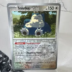 Pokemon Scarlet And Violet 151 Snorlax Reverse Holo 143/165 - NM Near Mint - Image 1