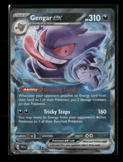 Gengar ex 104/162 Temporal Forces NM/M Pokemon - Image 1