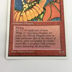 Magic The Gathering 4th Fourth Edition Shivan Dragon MTG TCG CCG Card - Image 5