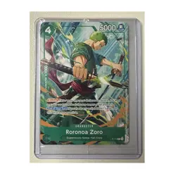 Bandai One Piece Card Game Roronoa Zoro P-114 Promo Foil 5000 Power Cost 4 EN - Image 1