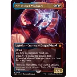 NIV-MIZZET, VISIONARY (BORDERLESS) Foundations FDN Magic MTG MINT CARD - Image 1