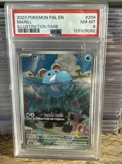 Marill 204/193 PSA 8 Paldea Evolved Pokemon Card - Image 1