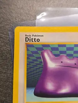 Ditto 18/62 Non Holo Rare Fossil WOTC Vintage Pokemon Card TCG MP - Image 2