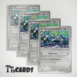 Metagross 061/086 x4 Playset 4x Pokemon TCG ME04 Chaos Rising CRI - 4 Card Set - Image 1