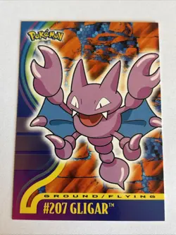 Gligar #207 TOPPS Pokemon Card - Johto Series 1 - Image 1