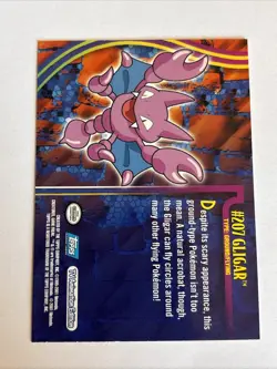 Gligar #207 TOPPS Pokemon Card - Johto Series 1 - Image 2