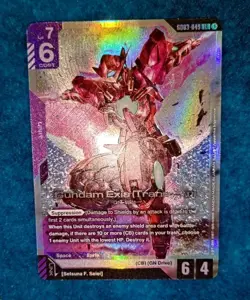Gundam Exia Trans-Am Foil - GD03-049 - Gundam TCG Card Game - Steel Requiem - Image 2