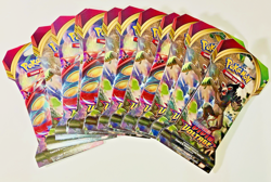 Lot of 12 Pokemon Sword & Shield Vivid Voltage 10 Card Booster Packs - Image 1