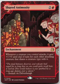 Shared Animosity Wilds of Eldraine: Enchanting Tales 49 NM R - Image 1