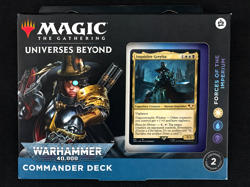 MTG Universes Warhammer 40K Commander Forces of Imperium Deck Magic Gathering - Image 1