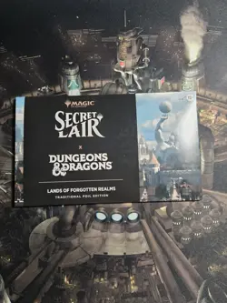 MTG Secret Lair x D&D LANDS OF FORGOTTEN REALMS Traditional Foil Sealed - Image 1