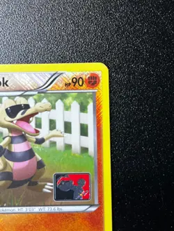 Krokorok 64/114 Black & White Stamped Reverse Cross Pokemon League Promo Card NM - Image 4