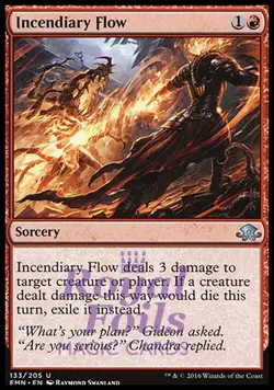 Incendiary Flow 2x FOIL EMN MTG Eldritch Moon Uncommon MINT red - Image 1