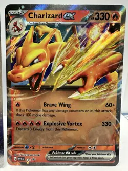 Charizard ex Super Premium Collection Pokemon TCG Promo Set 161 004 005 NM - Image 4