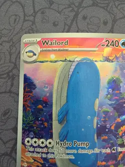 Pokemon: Wailord #162/159 Journey Together Holo Rare 2025 - MINT - H71 - Image 3