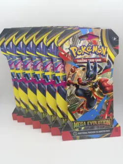 Pokemon TCG: Mega Evolution Phantasmal Flames Sleeved Booster Pack LOT OF 7 - Image 1