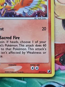 Pokemon! Ho-Oh 27/115 Unseen Forces Cosmos Holo! Near Mint - Light Play! - Image 4