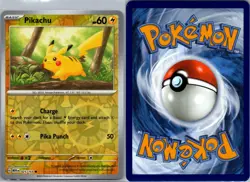 Pikachu 025/165 151 Pokemon TCG Reverse Holo C NM - Image 3