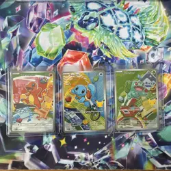 Pokemon First Partner Illustration Collection Series 1 Kanto Gen 1 Starters Set - Image 1