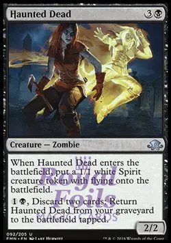 Haunted Dead 2x FOIL EMN MTG Eldritch Moon Uncommon MINT black - Image 1