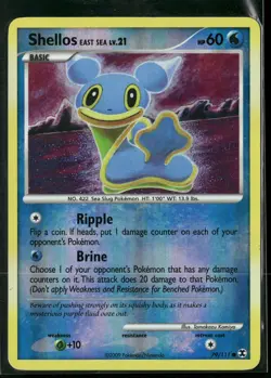 The Pokemon Company Pokemon TCG Shellos East Sea Rising Rivals 79/111 Rev Holo - Image 1