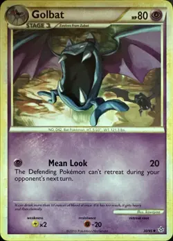 Golbat 30/95 Uncommon HGSS Unleashed Pokemon Lightly Played - Image 1