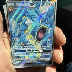 Pokemon TCG Gyarados GX 101/111 SM Crimson Invasion Ultra Rare Holo Full Art - Image 3