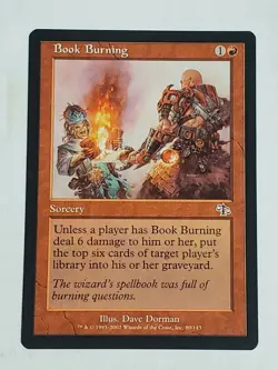 MTG Book Burning (Judgement/Red/C) - BGM - Image 1