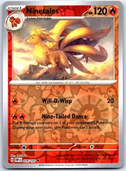 Ninetales 029 UC Obsidian Flames Pokemon NM/M - Image 1